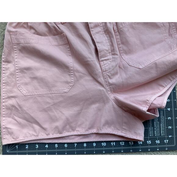 Madewell Pink Pastel Cotton Poplin Shorts Size M Coquette Soft Clean Girl Casual - Picture 9 of 10